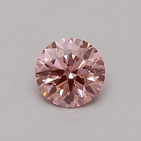 0.34 Ct. Fancy Vivid Pink Round Lab Grown Diamond