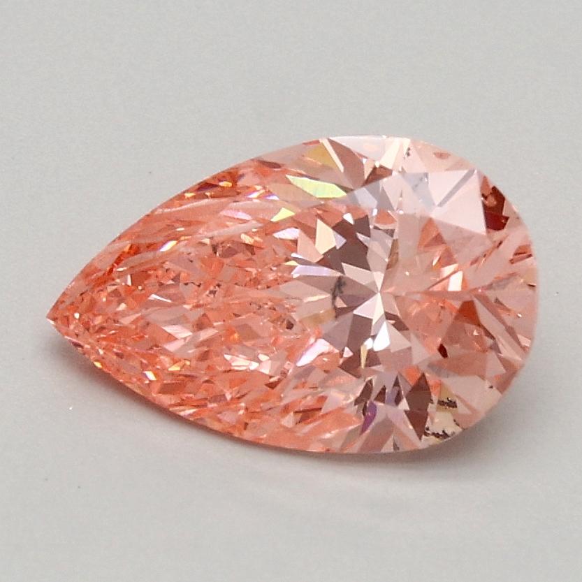 1.01 Ct. Fancy Vivid Pink Pear Lab Grown Diamond