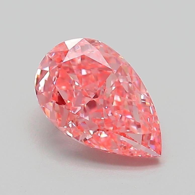 1.29 Ct. Fancy Vivid Pink Pear Lab Grown Diamond