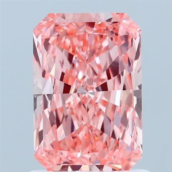 1.23 Ct. Fancy Vivid Pink Radiant Lab Grown Diamond