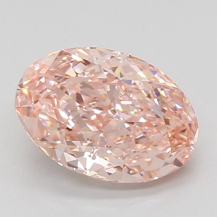 3.05 Ct. Fancy Vivid Pink Oval Lab Grown Diamond