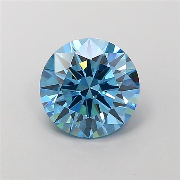 1.54 Ct. Fancy Vivid  Blue Round Lab Grown Diamond