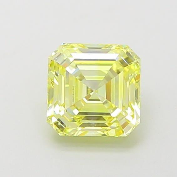 1.01 Ct. Fancy Intense  Yellow Asscher Lab Grown Diamond