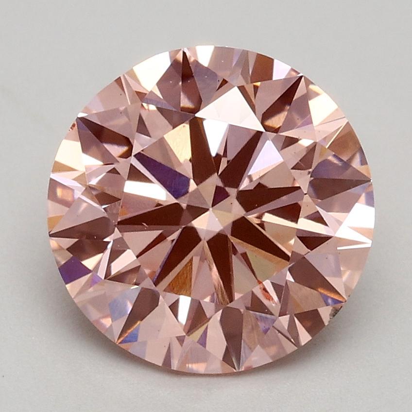2.01 Ct. Fancy Intense Pink Round Lab Grown Diamond