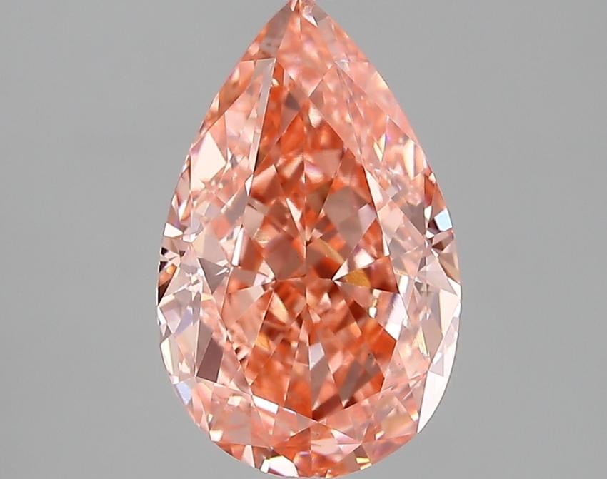 3.42 Ct. Fancy Pink Pear Lab Grown Diamond