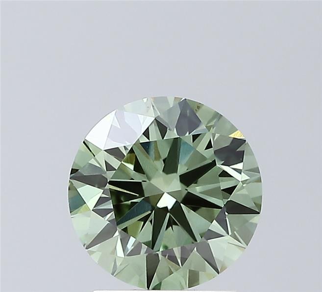 2.01 Ct. Fancy Vivid Green Round Lab Grown Diamond