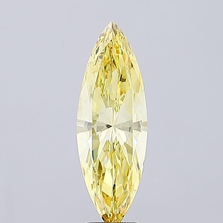 3.75 Ct. Fancy Intense Yellow Marquise Lab Grown Diamond