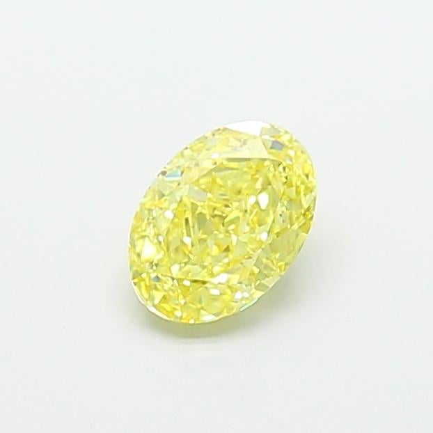1.01 Ct. Fancy Intense  Yellow Oval Lab Grown Diamond