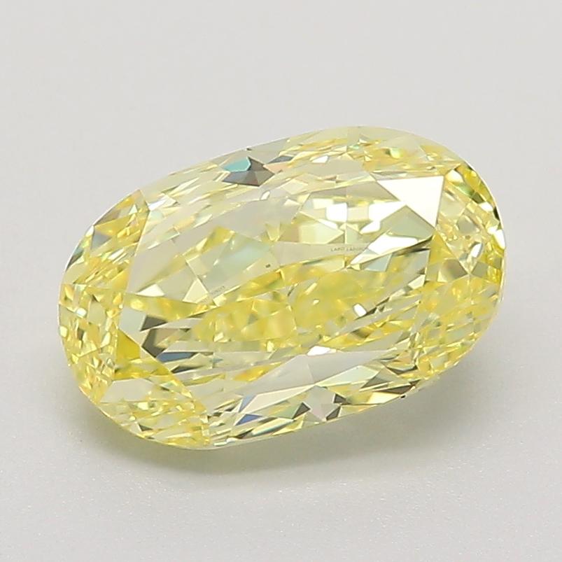 2.02 Ct. Fancy Intense Yellow Oval Lab Created Diamond