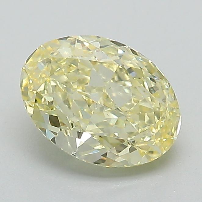 1.26 Ct. Fancy Intense Yellow Oval Lab Grown Diamond