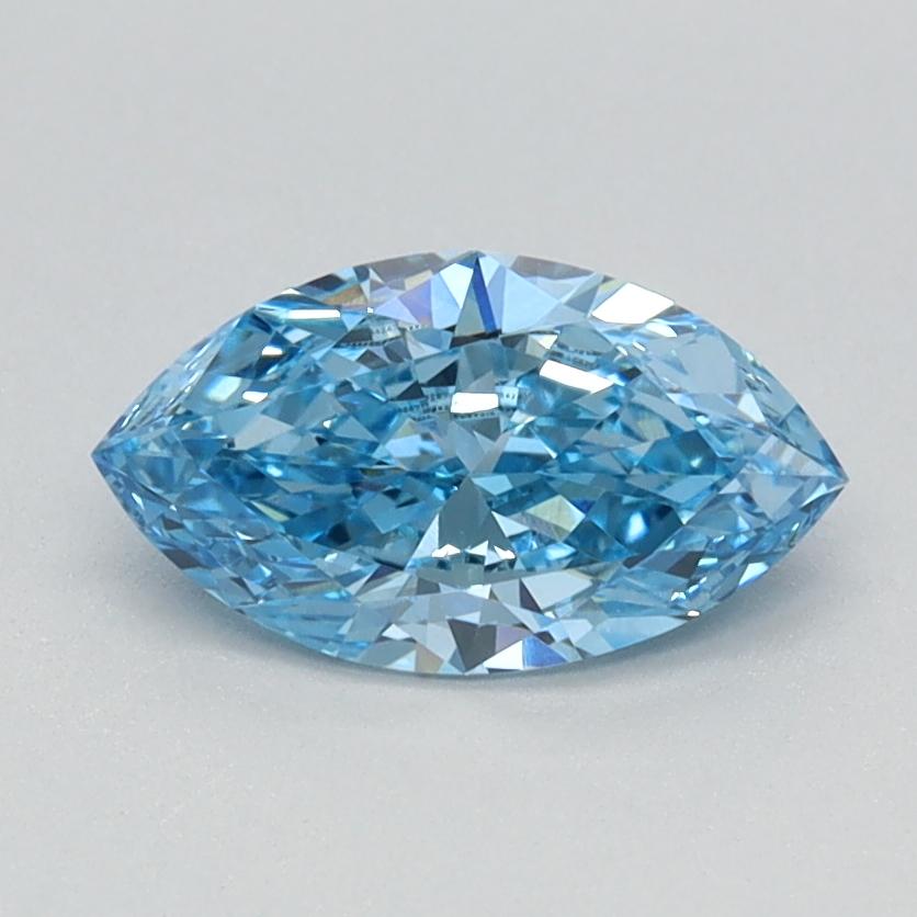 0.70 Ct. Fancy Vivid Blue Marquise Lab Grown Diamond