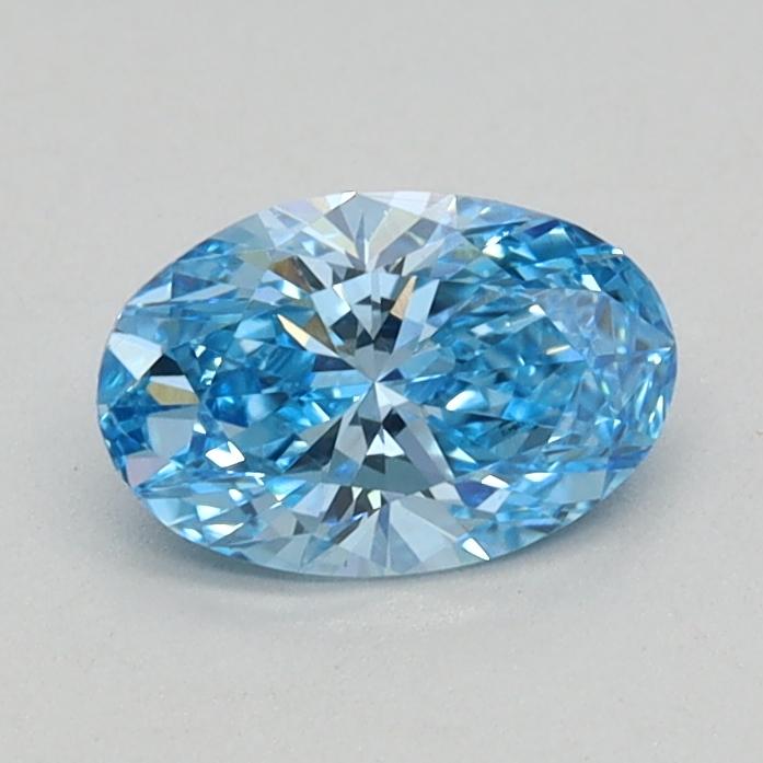 0.44 Ct. Fancy Vivid Blue Oval Lab Grown Diamond