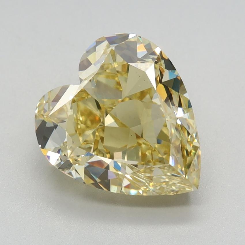 3.00 Ct. Fancy Intense Yellow Heart Lab Grown Diamond
