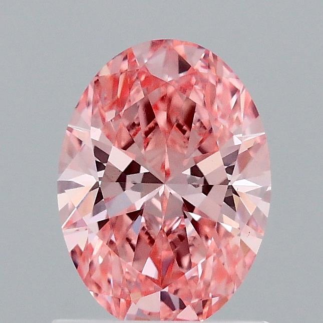 1.07 Ct. Fancy Vivid Pink Oval Lab Grown Diamond