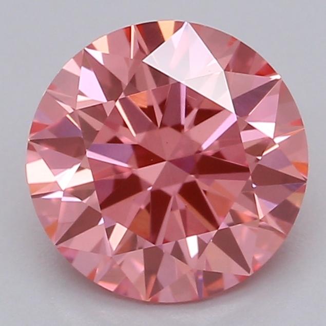 1.05 Ct. Fancy Vivid Pink Round Lab Grown Diamond