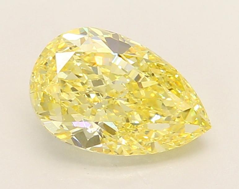 1.64 Ct. Fancy Vivid Yellow Pear Lab Grown Diamond
