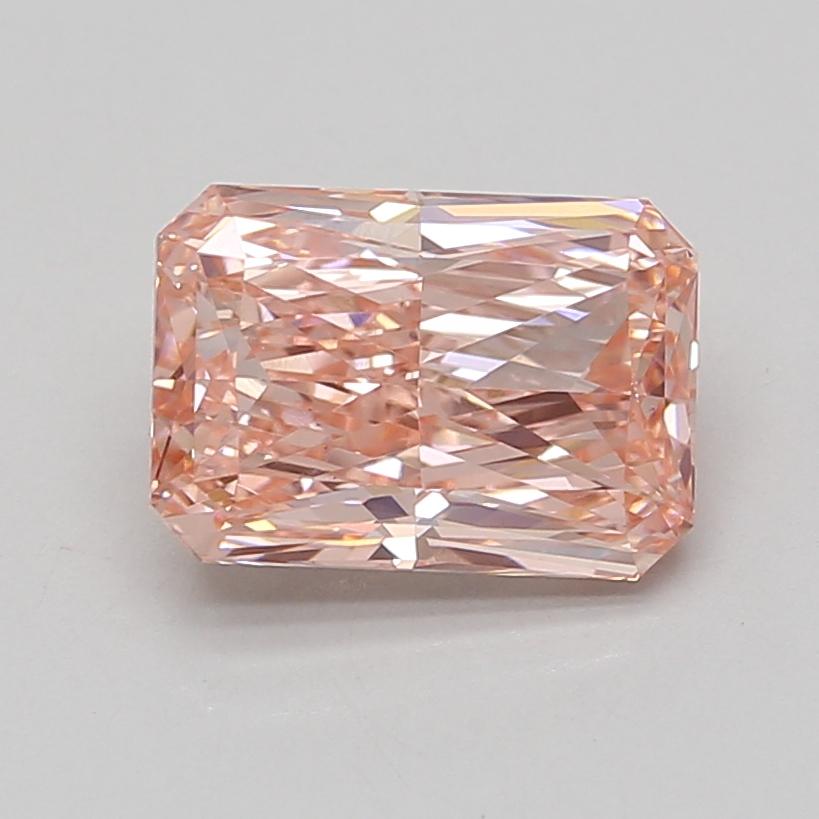 3.01 Ct. Fancy Vivid Pink Radiant Lab Grown Diamond