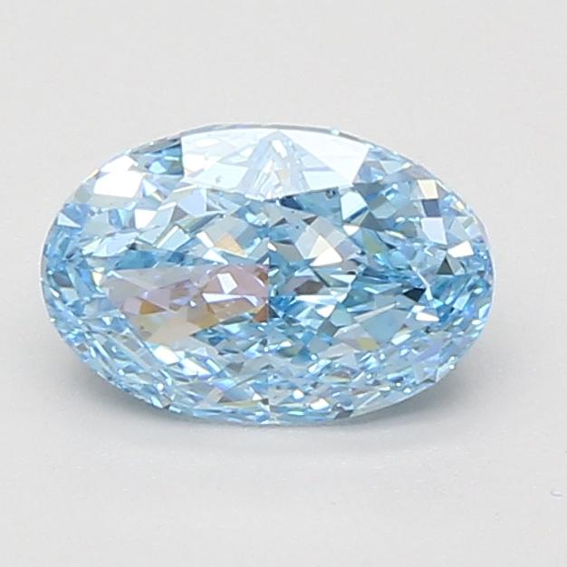 1.52 Ct. Fancy Vivid Blue Oval Lab Grown Diamond