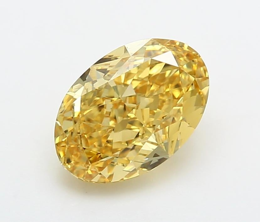 2.23 Ct. Fancy Vivid  Yellow Oval Lab Grown Diamond