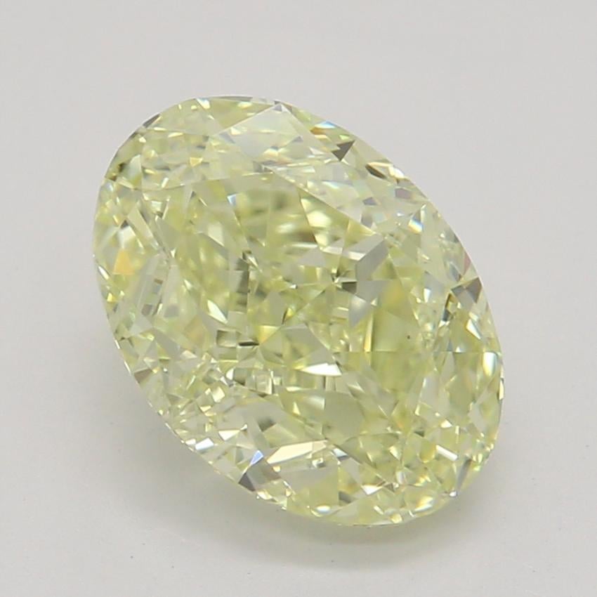 1.17 Ct. Fancy Light Yellow Oval Diamond