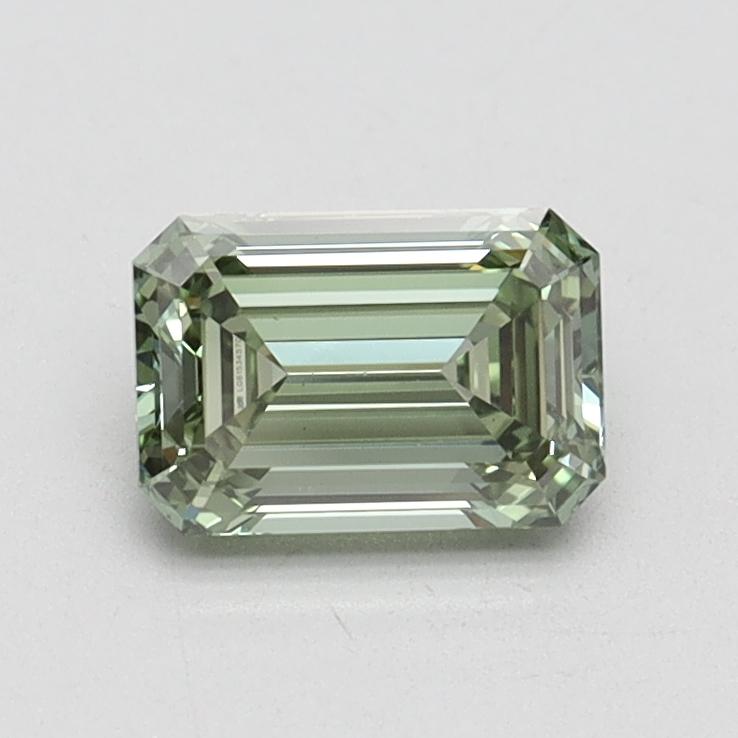 0.79 Ct. Fancy Vivid Green Emerald Lab Grown Diamond