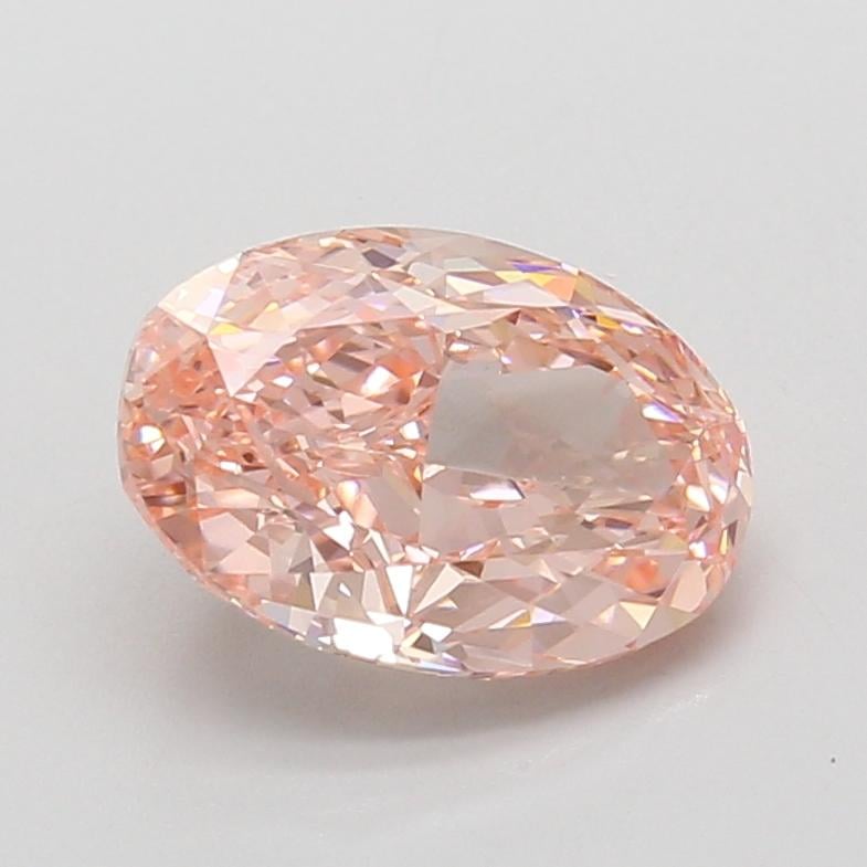 2.53 Ct. Fancy Vivid Pink Oval Lab Grown Diamond