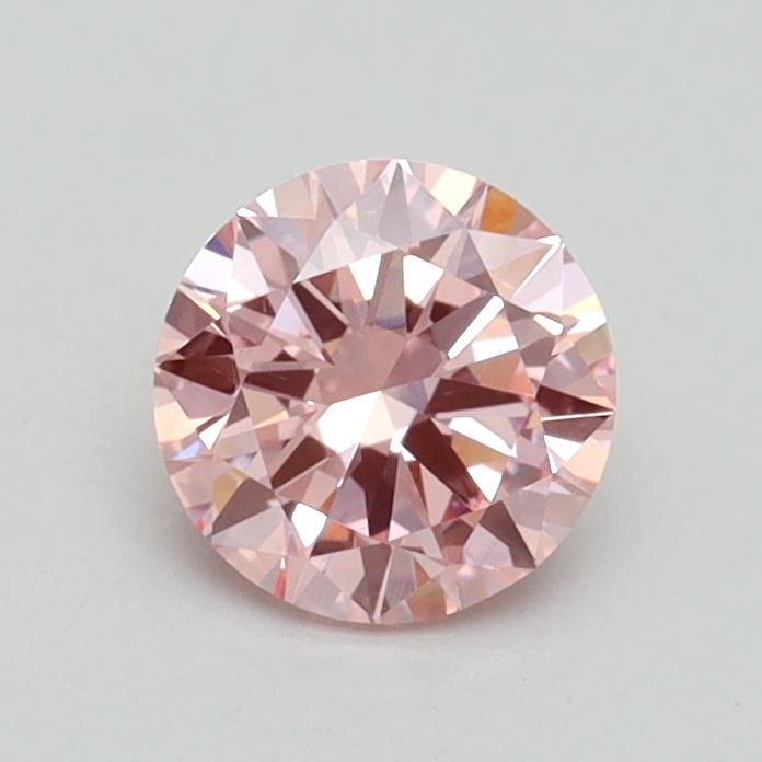 0.70 Ct. Fancy Intense Pink Round Lab Grown Diamond