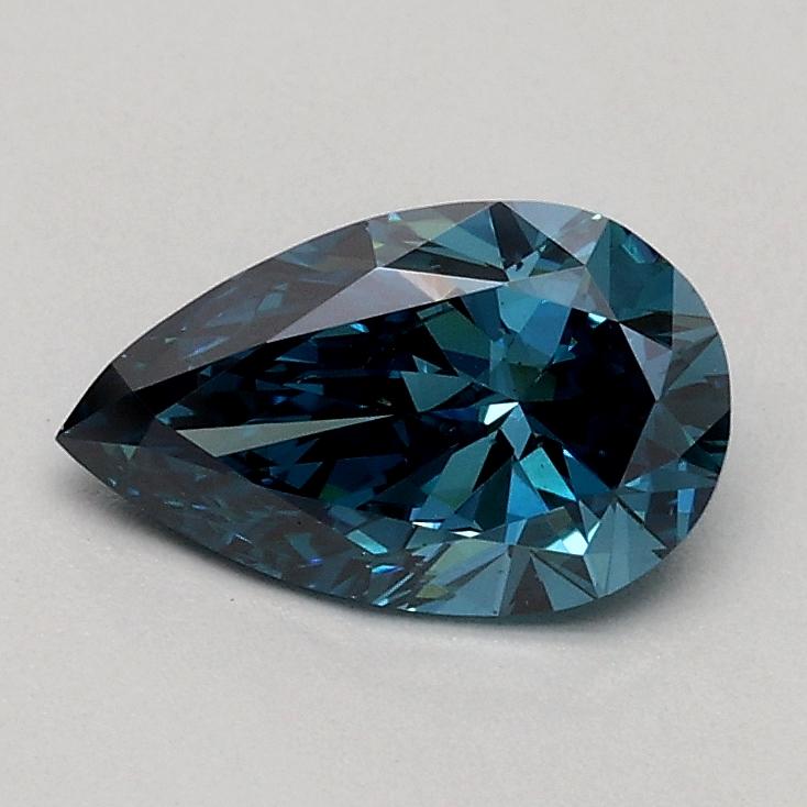 0.56 Ct. Fancy Vivid Blue Pear Lab Grown Diamond