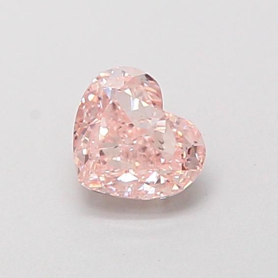 0.52 Ct. Fancy Intense  Pink Heart Lab Grown Diamond