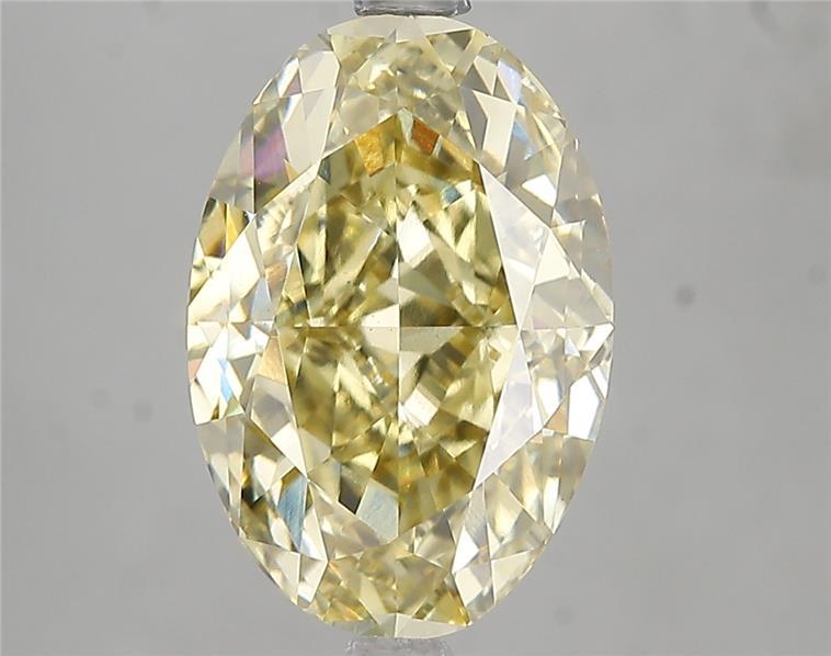 5.02 Ct. Fancy Intense Yellow Oval Lab Grown Diamond