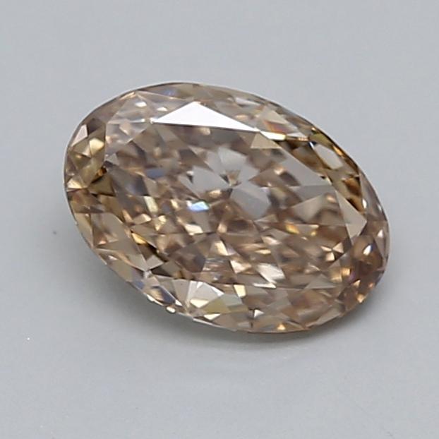 1.12 Ct. Very Light  Brown Oval Lab Grown Diamond
