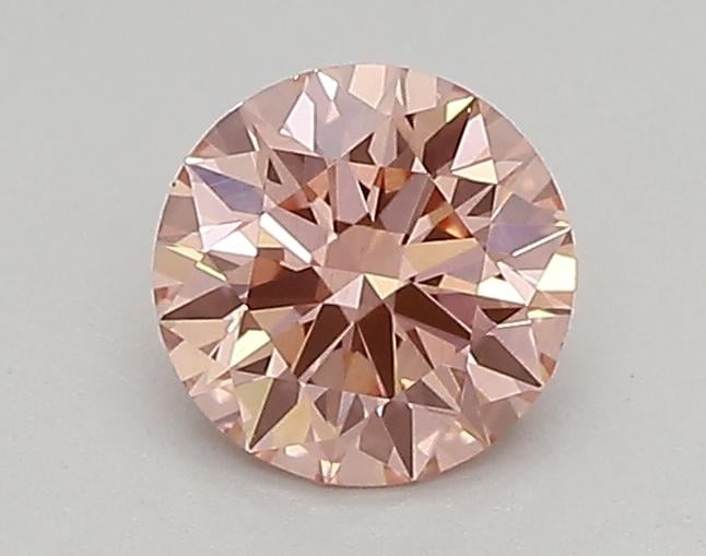 0.45 Ct. Fancy Vivid Pink Round Lab Grown Diamond
