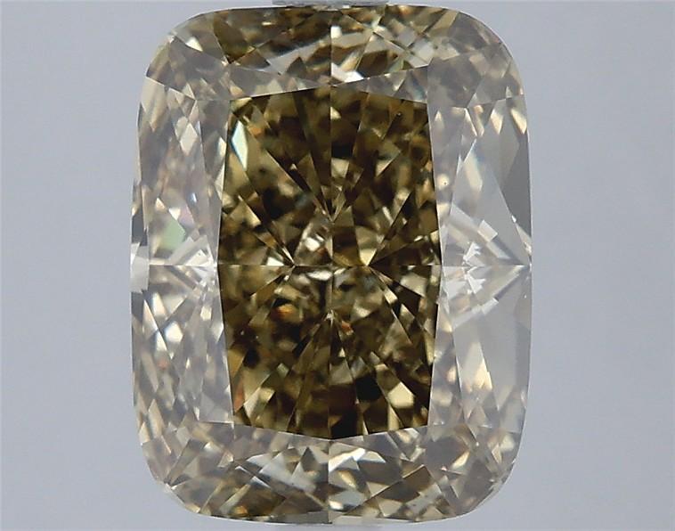 3.47 Ct. Fancy Light Yellow Cushion Lab Grown Diamond
