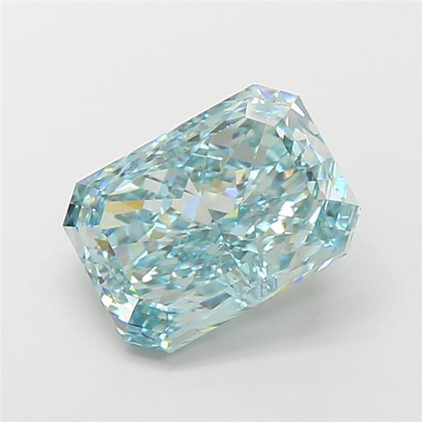 4.07 Ct. Fancy Intense Green Radiant Lab Grown Diamond