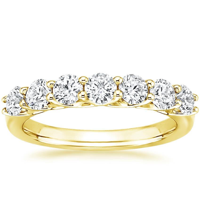 Signature Seven Stone Trellis Diamond Ring (7/8 ct. tw.) in 18K Yellow Gold