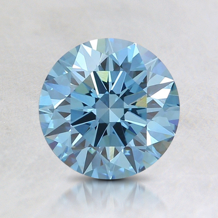 1.08 Ct. Fancy Intense Blue Round Lab Grown Diamond