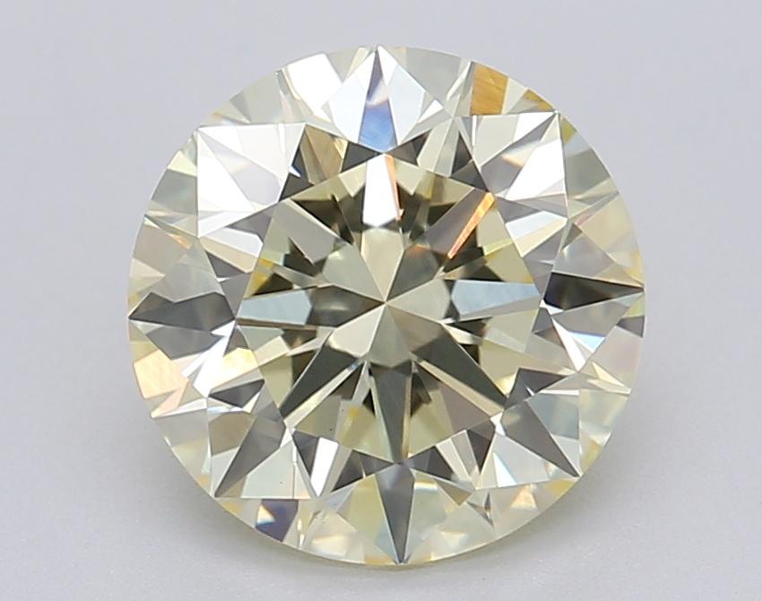 2.03 Ct. Fancy Light Yellow Round Lab Grown Diamond