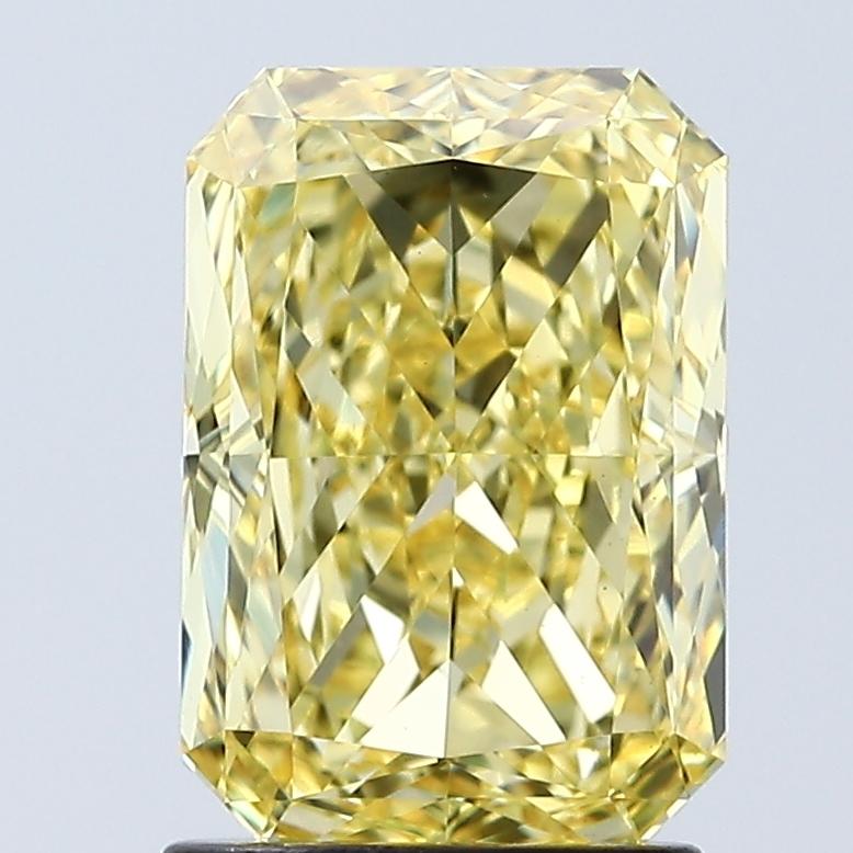 2.05 Ct. Fancy Vivid Yellow Radiant Lab Grown Diamond