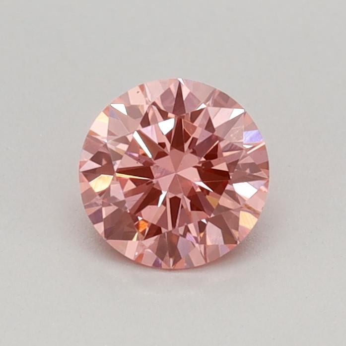 0.35 Ct. Fancy Vivid Pink Round Lab Grown Diamond