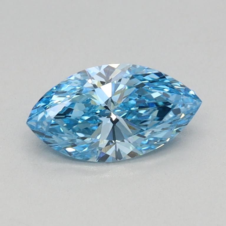 0.40 Ct. Fancy Vivid Blue Marquise Lab Grown Diamond
