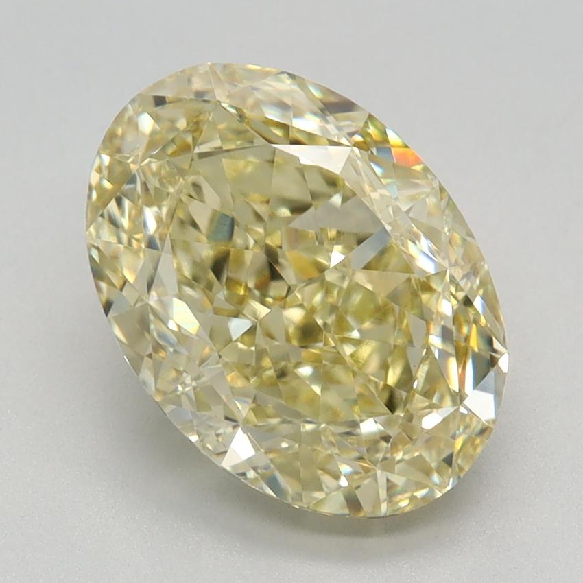 3.11 Ct. Fancy Intense Yellow Oval Lab Grown Diamond