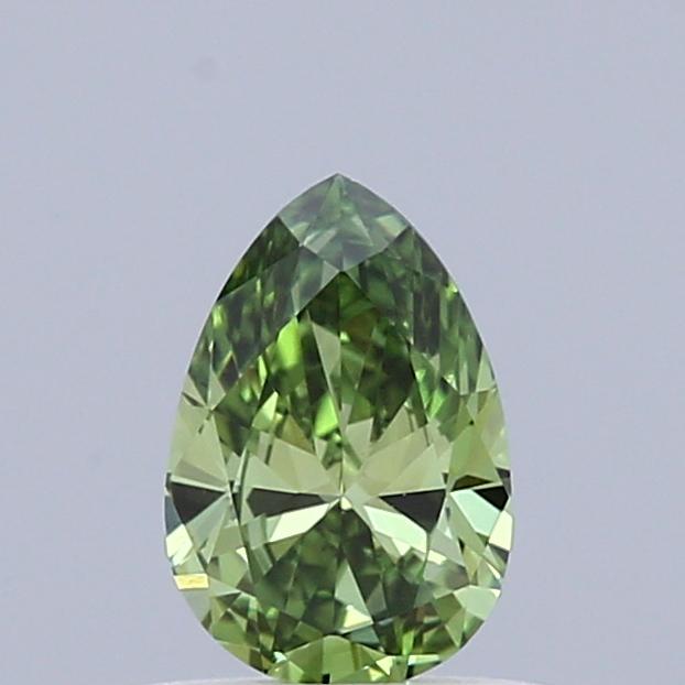 0.33 Ct. Fancy Vivid Green Pear Lab Grown Diamond