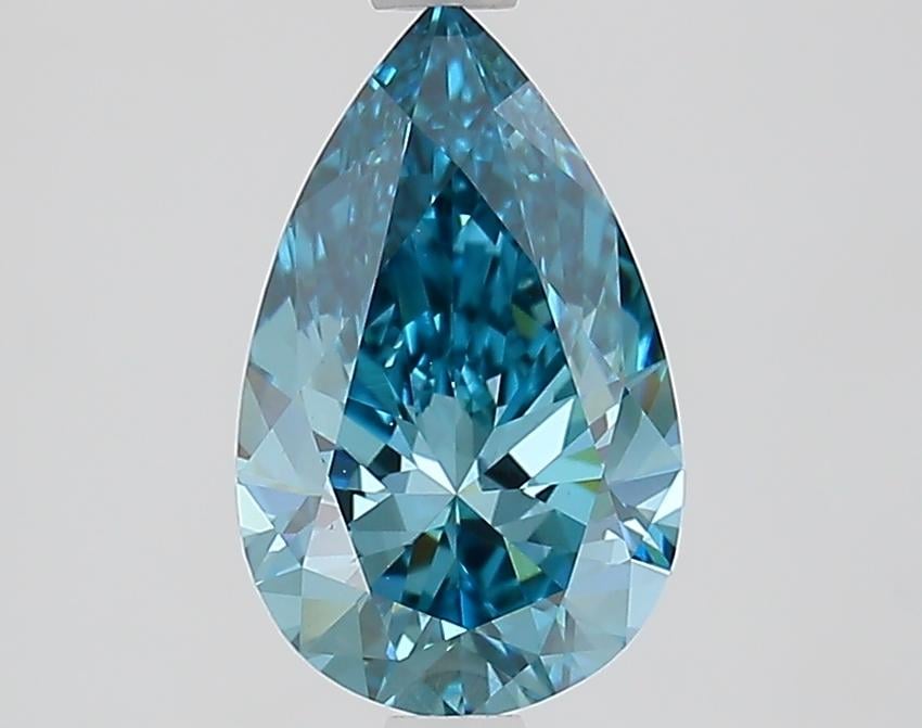 1.64 Ct. Fancy Vivid Blue Pear Lab Grown Diamond