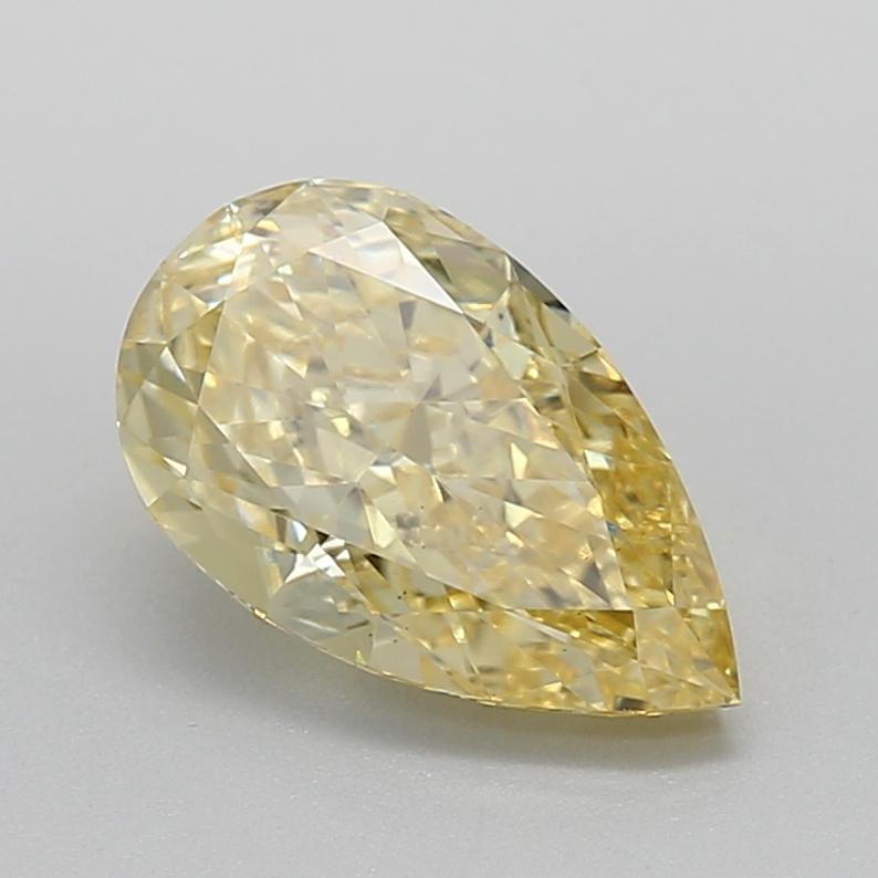 1.41 Ct. Fancy Intense  Yellow Pear Lab Grown Diamond