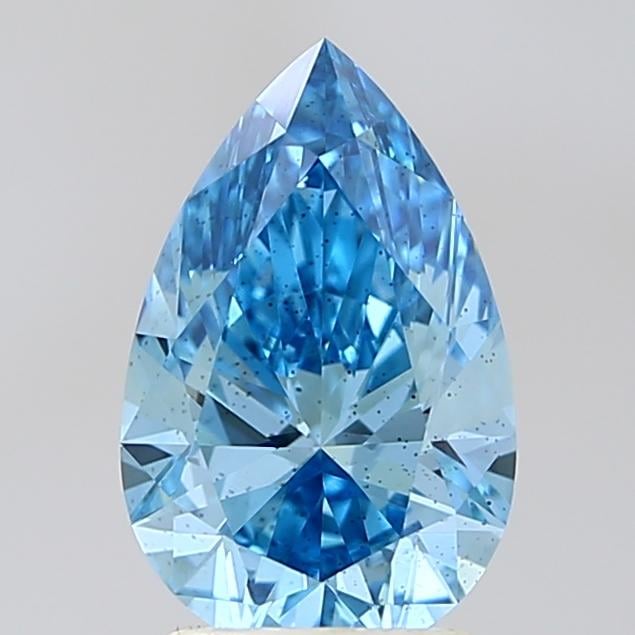 2.04 Ct. Fancy Vivid Blue Pear Lab Grown Diamond