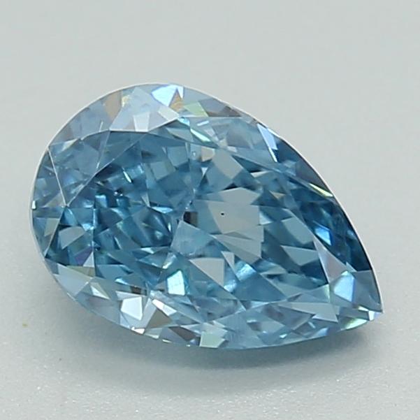 0.55 Ct. Fancy Vivid  Blue Pear Lab Grown Diamond