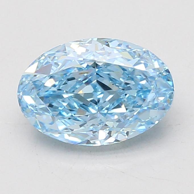 2.04 Ct. Fancy Vivid Blue Oval Lab Grown Diamond