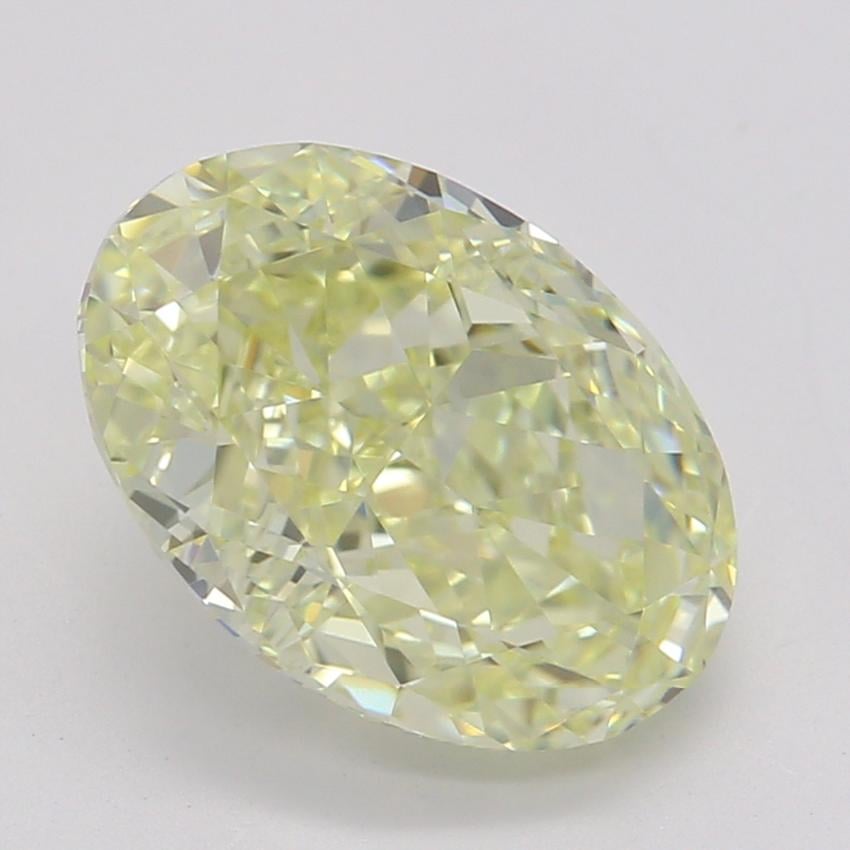 1.63 Ct. Fancy Light Yellow Oval Diamond