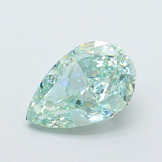1.28 Ct. Fancy Intense  Green Pear Lab Grown Diamond