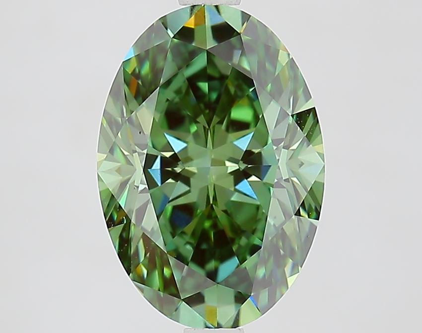 3.09 Ct. Fancy Vivid Pink Oval Lab Grown Diamond